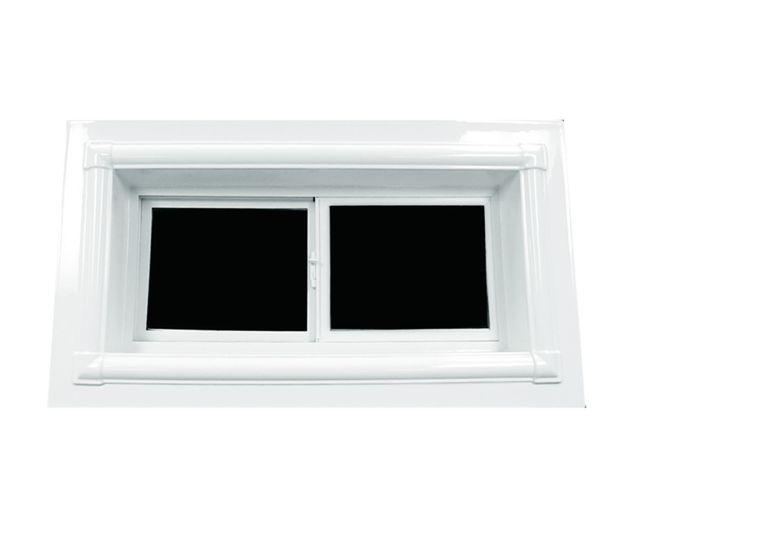 White window kit trim for shower surround windows