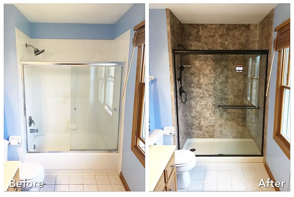 Before and after: Stone Accent Conversion in Smithtown, Suffolk County